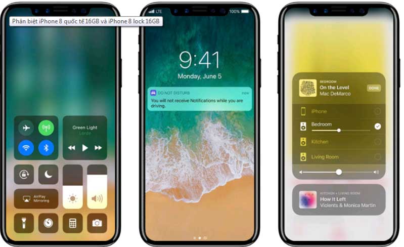 Phân bieeth iPhone 8 quốc tế 16Gb và iPhone 8 lock 16Gb phan biet iphone 8 quoc te 16gb voi iphone 8 lock 16gb bang cach nao