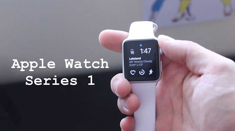 apple watch series 1 42mm mat nhom mau trang day cao su 99 hinh anh 1