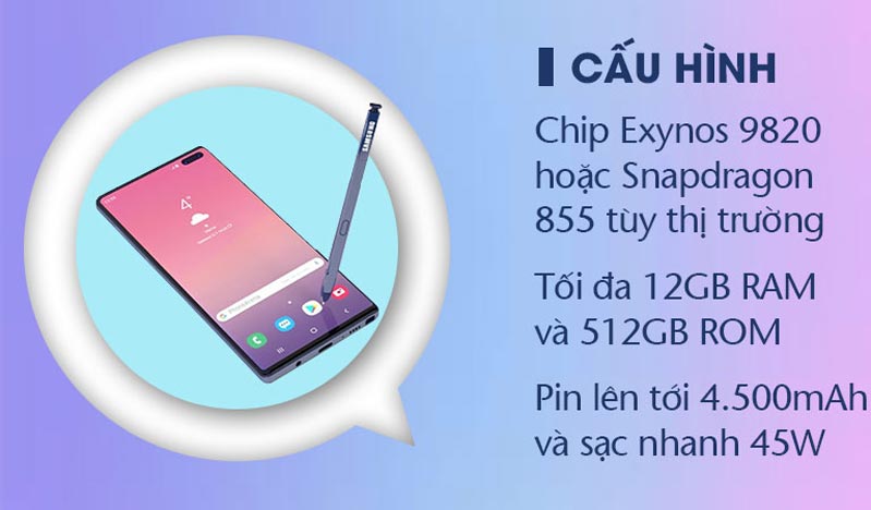Khám phá Samsung Galaxy Note 10 - Siêu thiết bị của công nghệ cải tiến hình 2 Khám phá Galaxy Note 10 - Cấu hình mạnh cho một hệ điều hành khủng