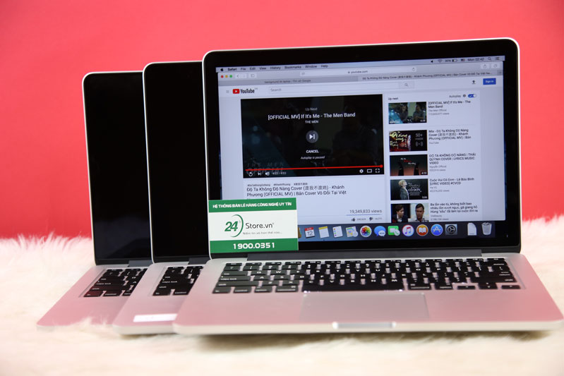 Không gian yên tĩnh không còn nghe thấy tiếng gõ phím Macbook Pro 13 inch MUHQ2 2019