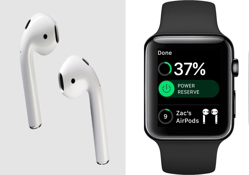Thiết kế của tai nghe không dây thế hệ mới AirPods sẽ là thiết bị phụ trợ cho apple watch