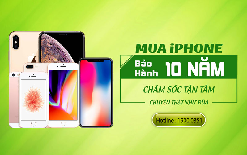 mua iPhone bảo hành 10 năm tại 24hStore