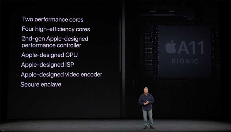 Chip apple A11 Bionic hoạt động vượt trội