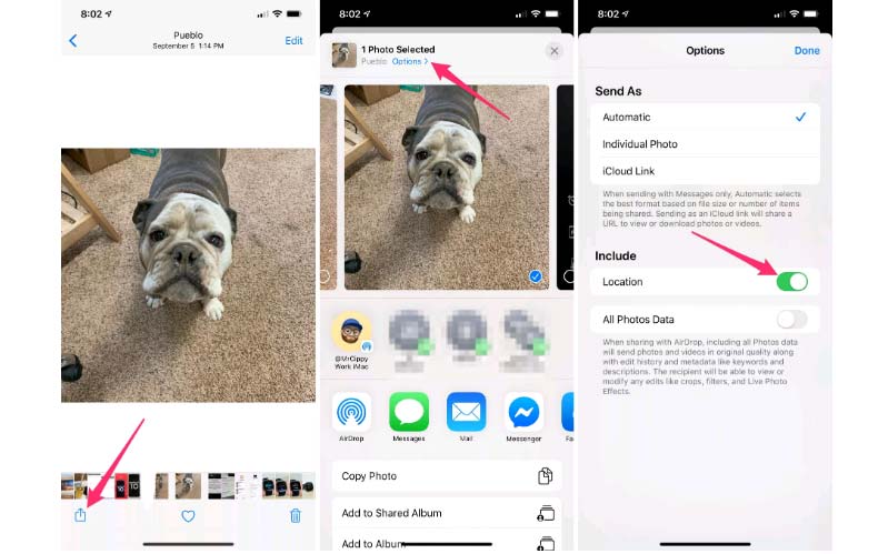 Chia sẻ hình ảnh không kèm vị trí Chia sẻ hình ảnh