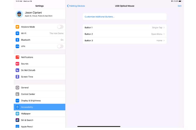 Sử dụng chuột để điều khiển iPhone hoặc iPad Dùng chuột điều khiển