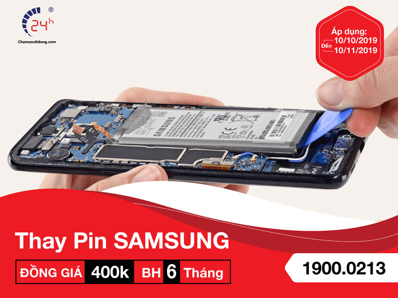 THAY PIN SAMSUNG ĐỒNG GIÁ 400K - BẢO HÀNH 6 THÁNG THAY PIN SAMSUNG ĐỒNG GIÁ 400K - BẢO HÀNH 6 THÁNG