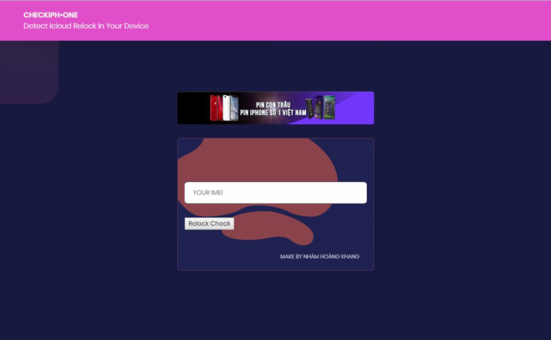 website kiểm tra relock icloud