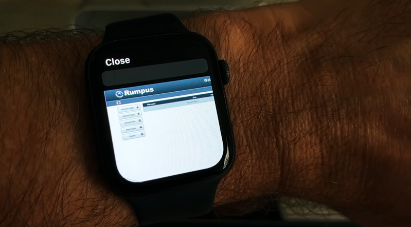 chạy ứng dụng Rumpus trên Apple Watch