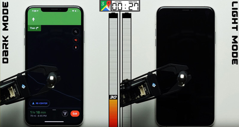 kiểm nghiệm tiết kiệm pin của dark mode 5