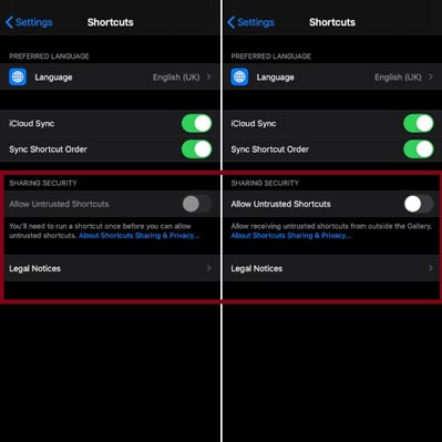 cach bat phim tat khong dang tin cay tren ios 13 3