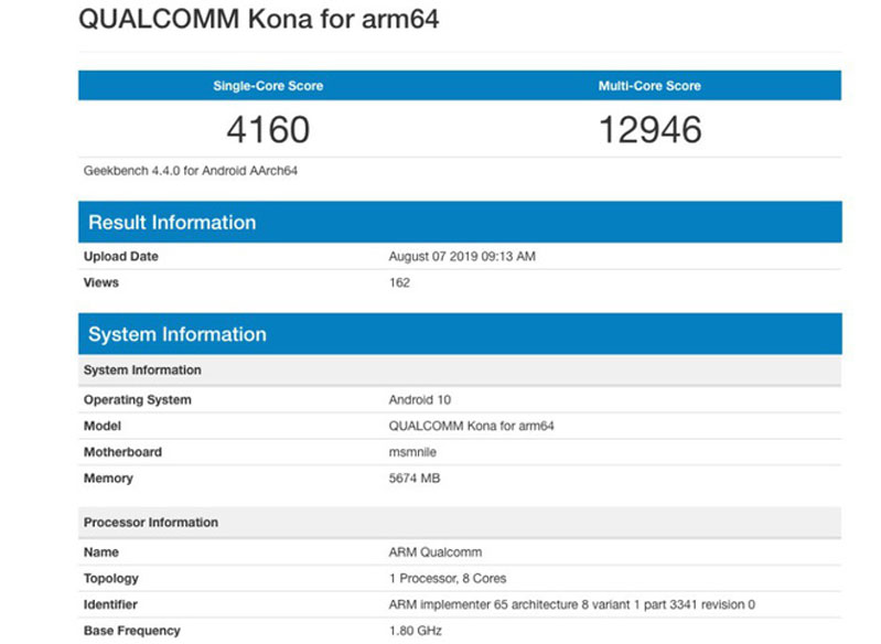 Điểm benchmark cực khủng của Samsung Galaxy S11