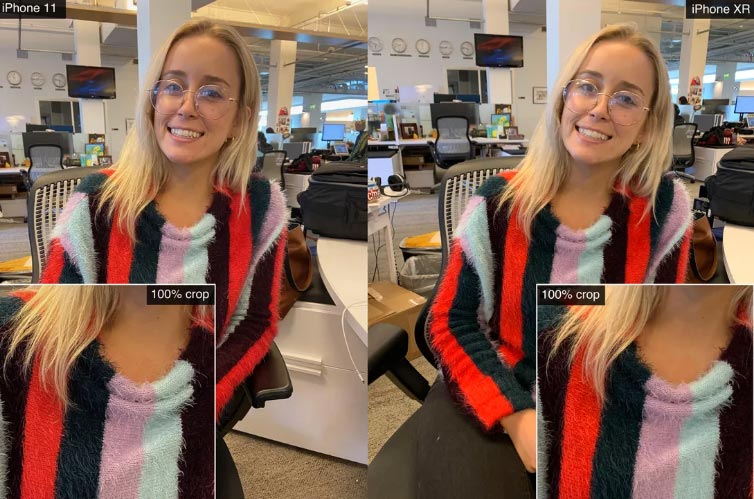 ảnh trông mềm mại hơn và có ít độ nét hơn