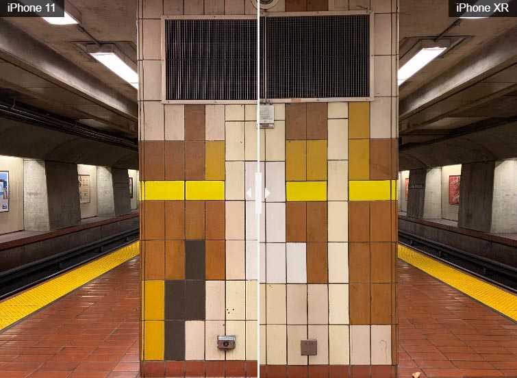 Ánh sáng ở giữa này là nơi xử lý Deep Fusion mới của iPhone 11 tỏa sáng