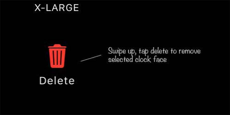 Xóa mặt đồng hồ apple watch