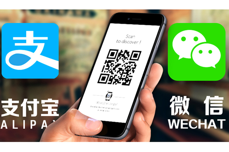 thanh toán bằng vân tay cho wechat và alipay