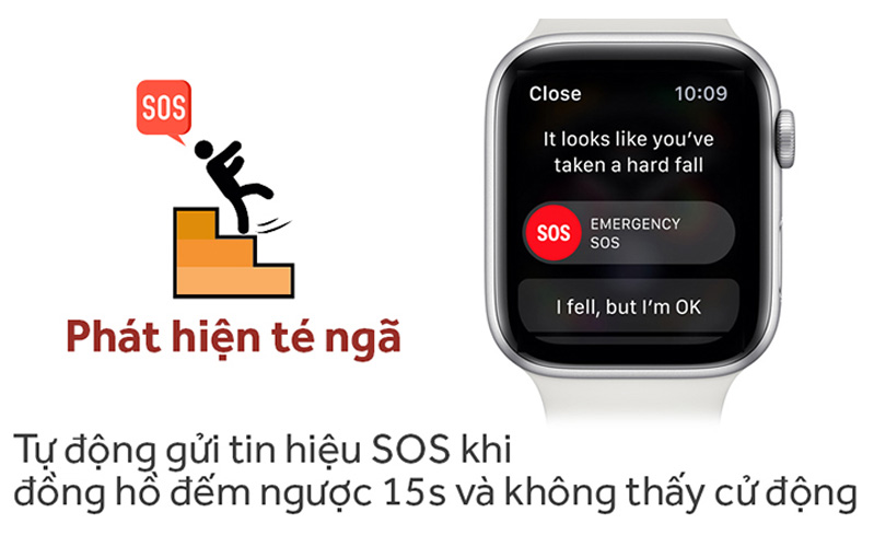 Apple Watch Series 4 LTE mặt thép dây thép Milanese 40mm cũ có chế độ phát hiện ngã Apple Watch Series 4 LTE mặt thép dây thép Milanese 40mm cũ có chế độ phát hiện ngã