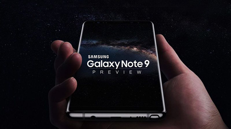 trên tay galaxy note 9