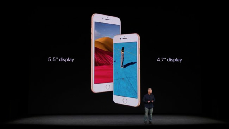 độ lớn màn hình của iphone 8 và 8 plus