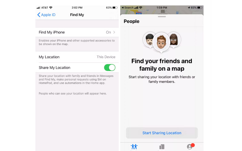 Cách chia sẻ vị trí trên iPhone cho người dùng khác Cách chia sẻ vị trí trên iPhone cho người dùng khác