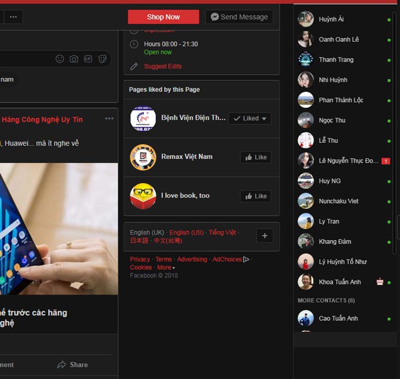 chỉnh sửa màu sắc trong bộ giao diện