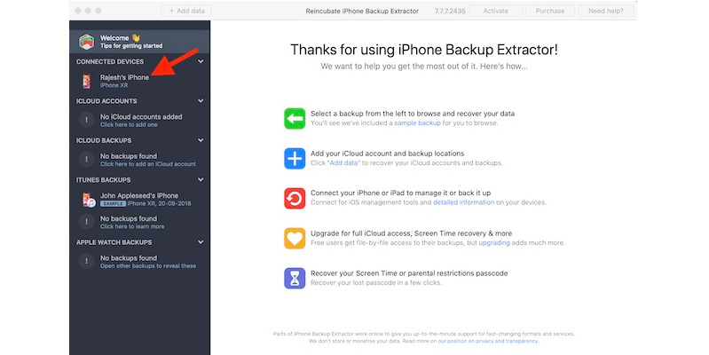 Tải xuống iPhone Backup Extractor Tải xuống iPhone Backup Extractor