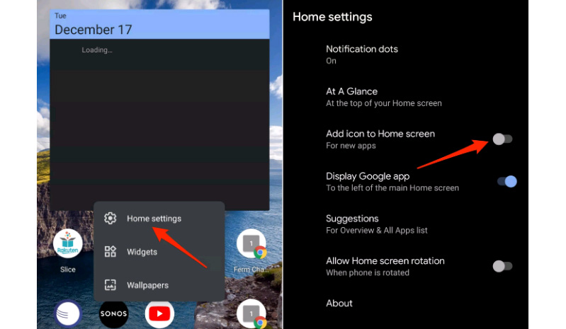 Giữ màn hình gọn gàng hơn