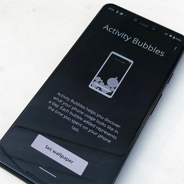 Google muốn người dùng hạn chế tối đa sự lệ thuộc vào điện thoại thông minh hình 1 ứng dụng Activity Bubbles