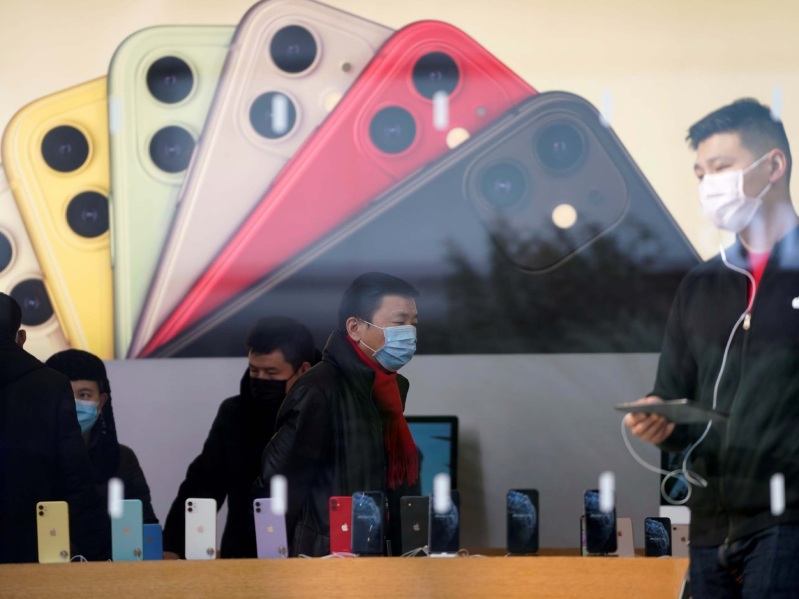 virus corona làm gián đoạn 1 triệu đơn hàng của Apple