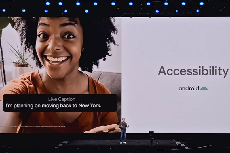 Tiện ích phụ đề trực tiếp được trang bị trên S20