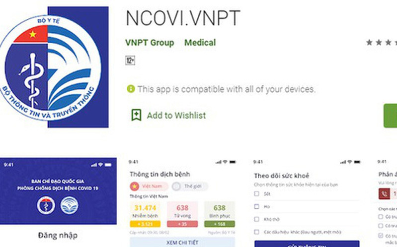 Khai báo sức khỏe trên App Khai báo sức khỏe trên App