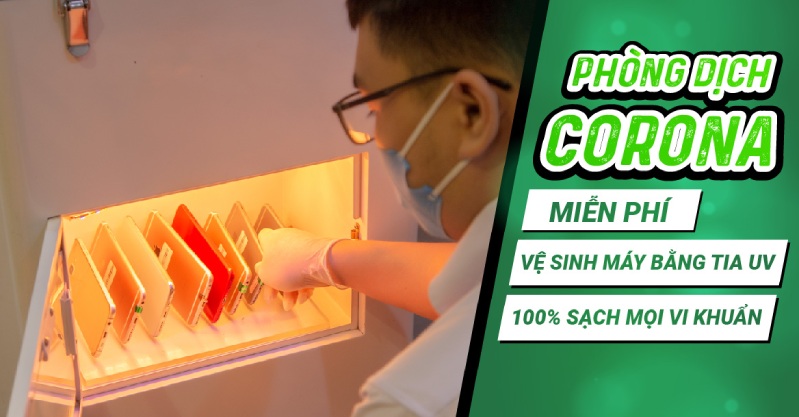vệ sinh máy miễn phí bằng tia UV hình 1 Vệ sinh máy bằng tia UV hoàn toàn miễn phí tại 24hStore