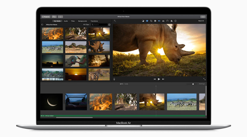 Macbook Air 2020 màu bạc MWTK2 hình 2 Màn hình Retina sinh động nhất