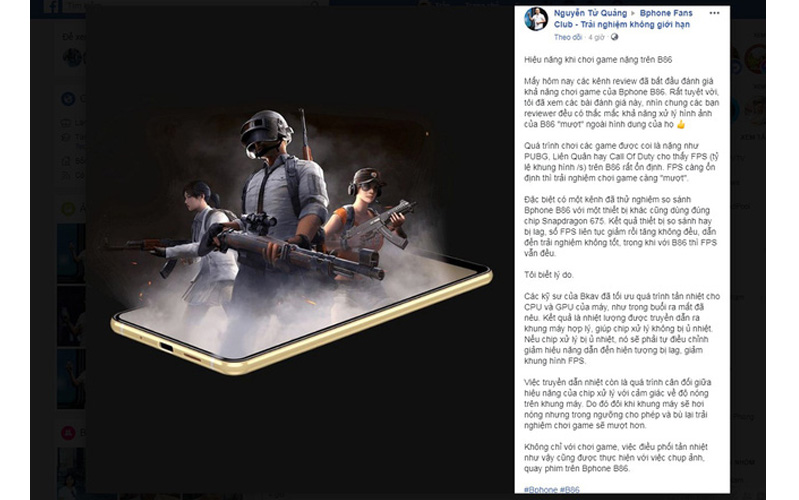 lý do bphone b86 xử lý game nặng mượt