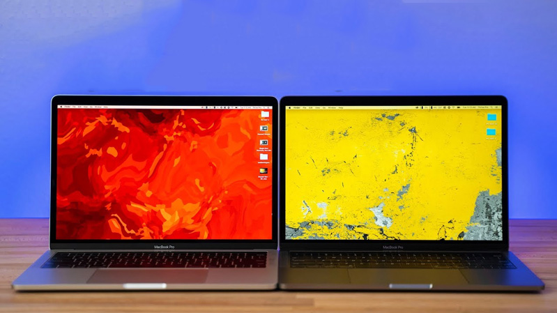 Màn hình của hai MacBook có khác biệt