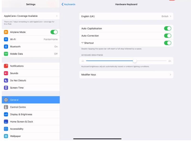 Bước tiếp theo để thêm phím escape vào bàn phím Magic Pro
