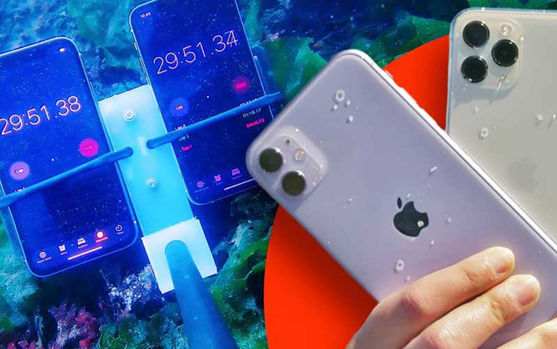thử nghiệm khả năng chống nước iPhone 11 và 11 Pro 