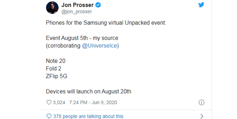 tin đồn về thời gian ra mắt các thiết bị mới của samsung