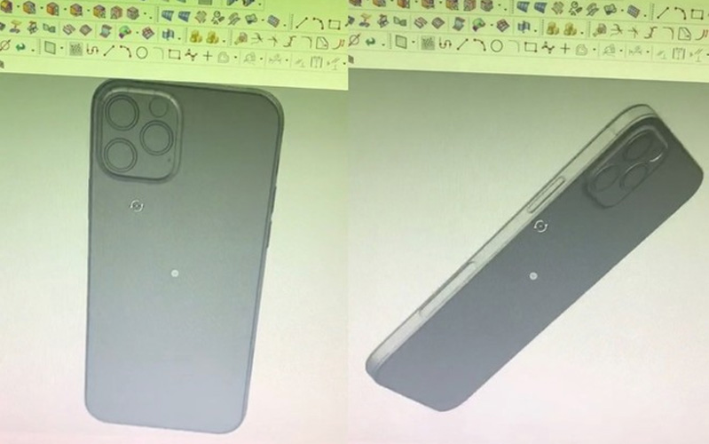 iphone 12 4 bản vẽ CAD của dòng iphone 12 sắp tới