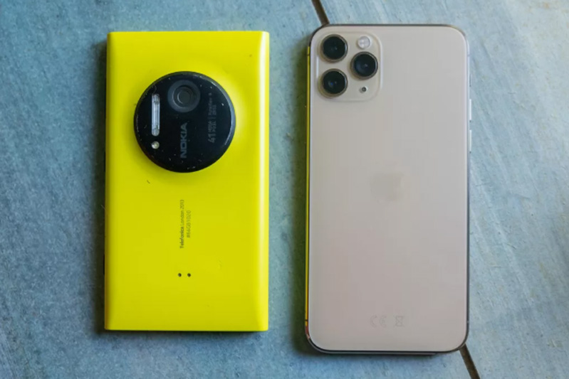 iPhone 11 Pro và Nokia Lumia 1020 