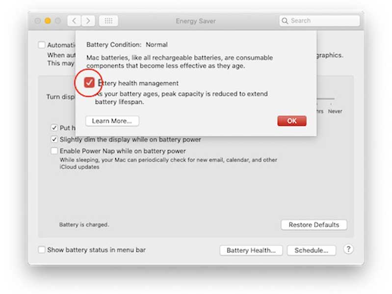 quản lý pin MacBook  hinh 7 quản lý pin MacBook điều chỉnh tiết kiêm pin