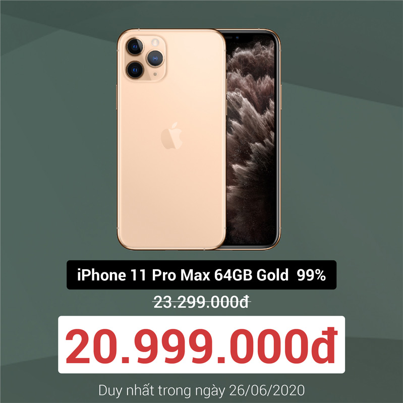 iPhone Pro Max màu vàng 20,9 triệu chỉ trong 1 ngày