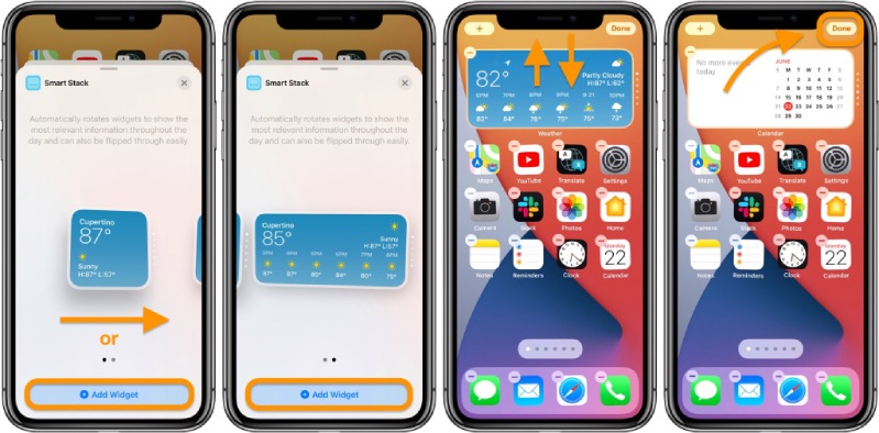 widget hình 2 Các bước thêm widget vào màn hình chính