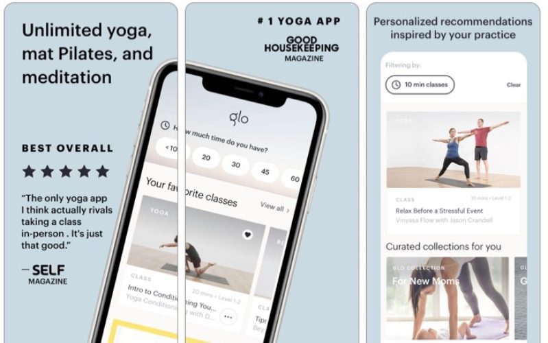 ứng dụng yoga glo