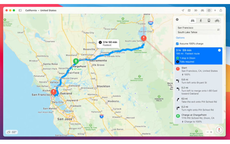 apple maps 2 apple maps cho người đi xe điện