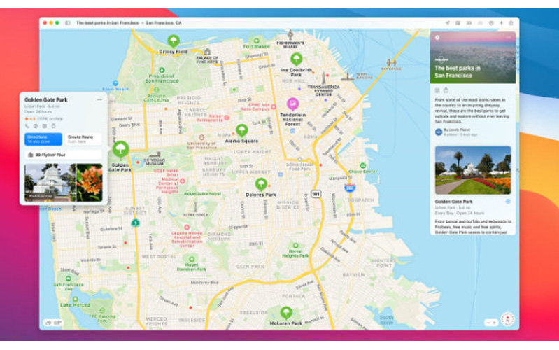 apple maps 4 bản đồ apple trên thiết bị macos