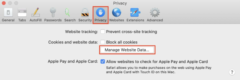 safari 3 Các bước để xóa dữ liệu trang web trên Safari