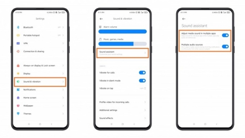 sound assistant miui 12 Các bước để bật Sound Assistant trên MIUI 12