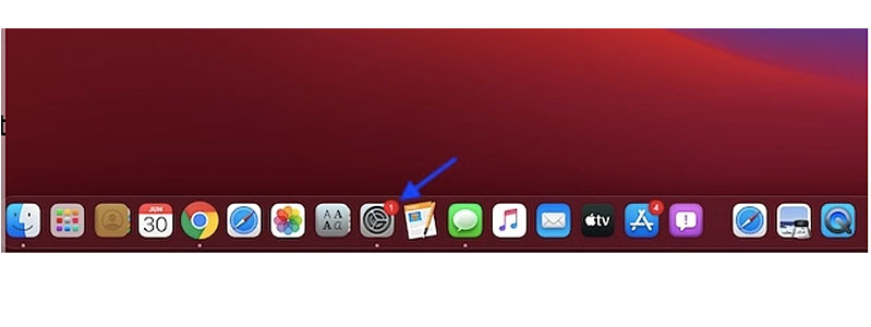 Mở tuỳ chọn hệ thống