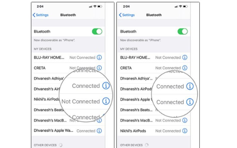 kết nối Airpod thứ hai hinh 4 cách kết nối Airpod thứ hai qua bluetooth