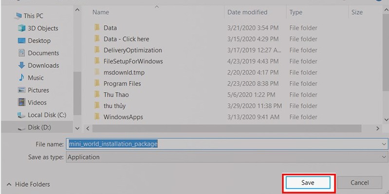 cách tải mini world trên máy tính bước 2